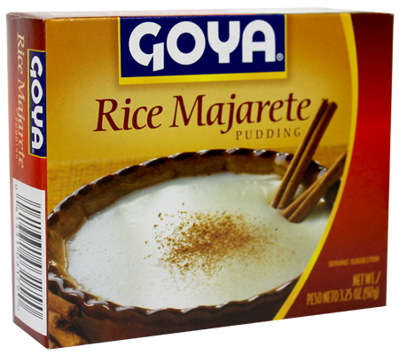 Rice majarete  by Goya. 4 servings.  3.25 0z